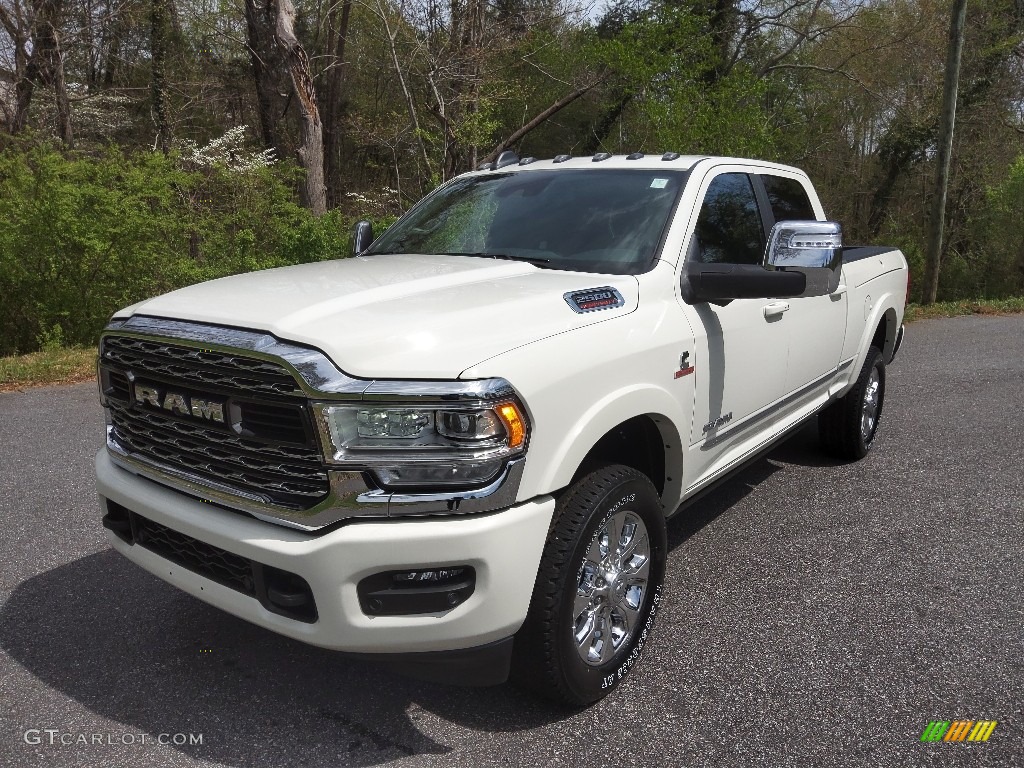 2023 2500 Limited Crew Cab 4x4 - Pearl White / Black photo #2