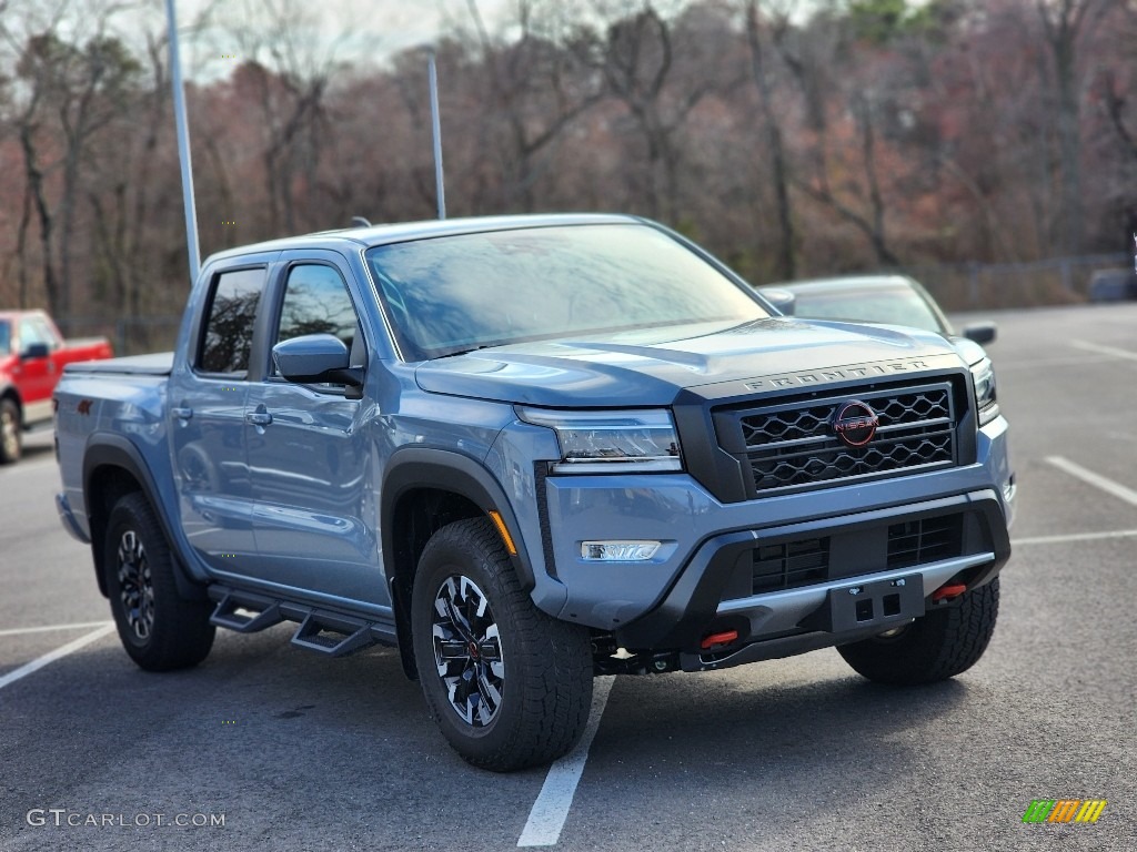 Boulder Gray Pearl 2023 Nissan Frontier Pro-4X Crew Cab 4x4 Exterior Photo #145874144