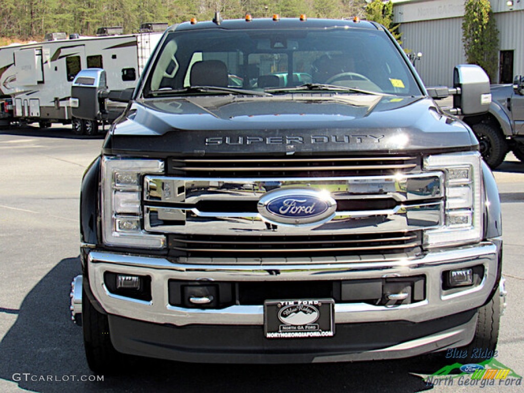2019 F450 Super Duty King Ranch Crew Cab 4x4 - Agate Black / King Ranch Java photo #8