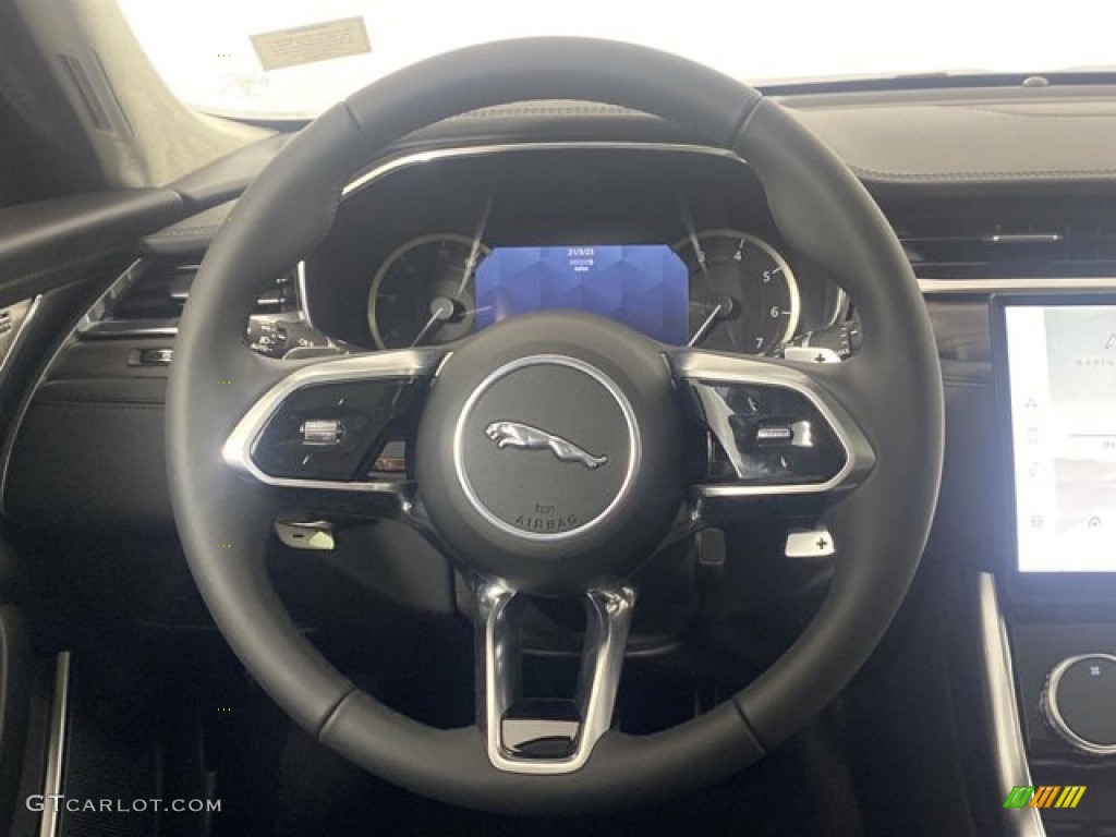 2023 Jaguar XF SE Ebony Steering Wheel Photo #145875443