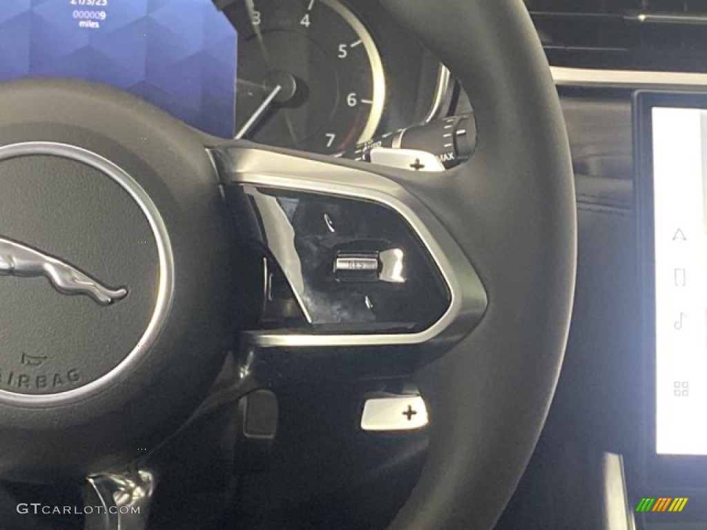 2023 Jaguar XF SE Ebony Steering Wheel Photo #145875465