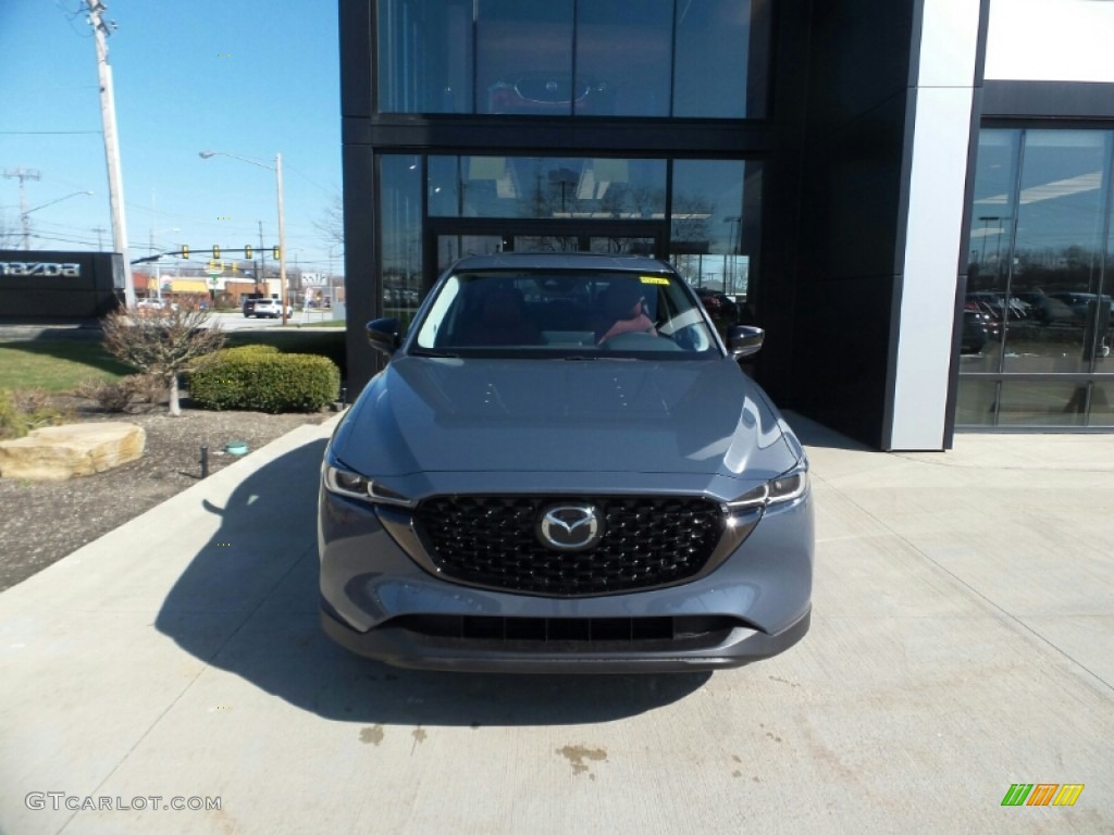 2023 CX-5 S Carbon Edition AWD - Polymetal Gray / Red photo #2