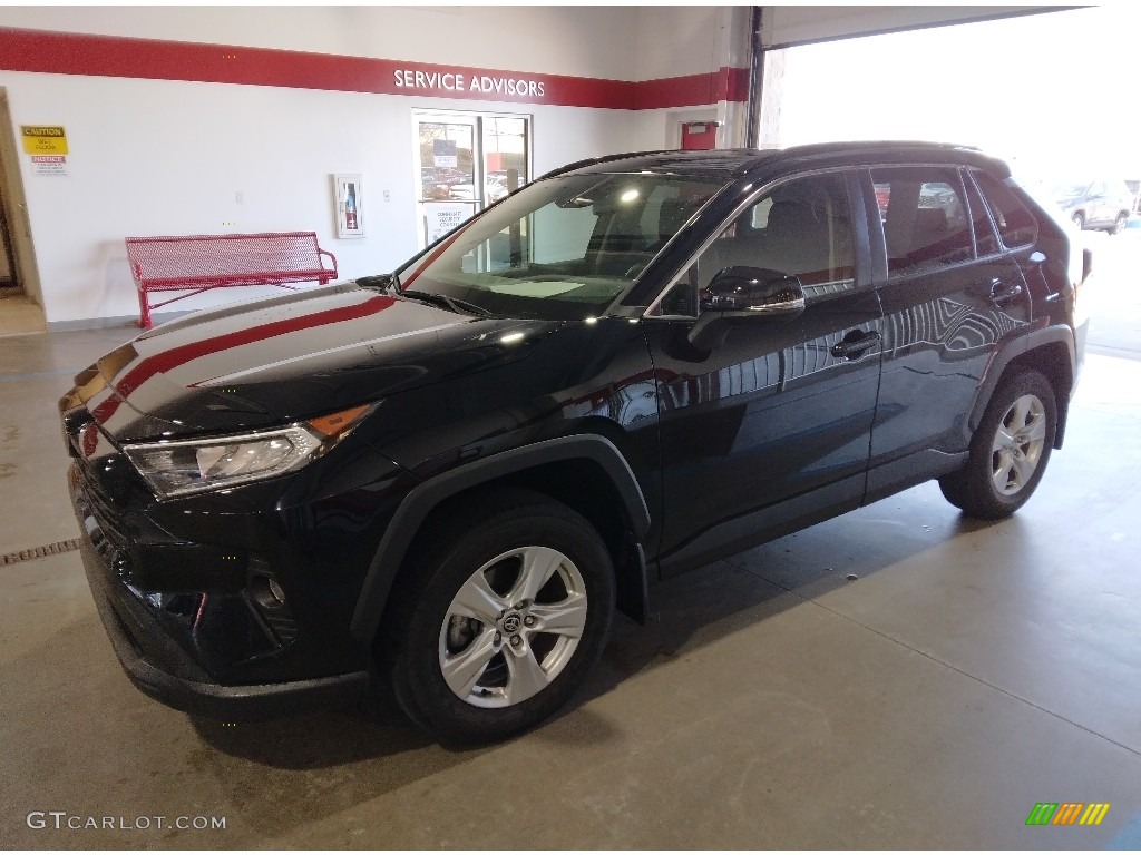 Midnight Black Metallic 2020 Toyota RAV4 XLE AWD Exterior Photo #145877284