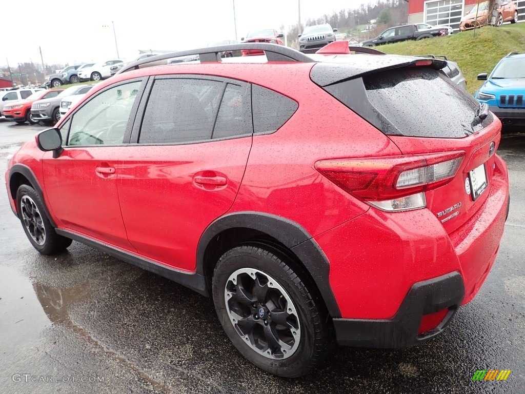 2021 Crosstrek Premium - Pure Red / Black photo #3