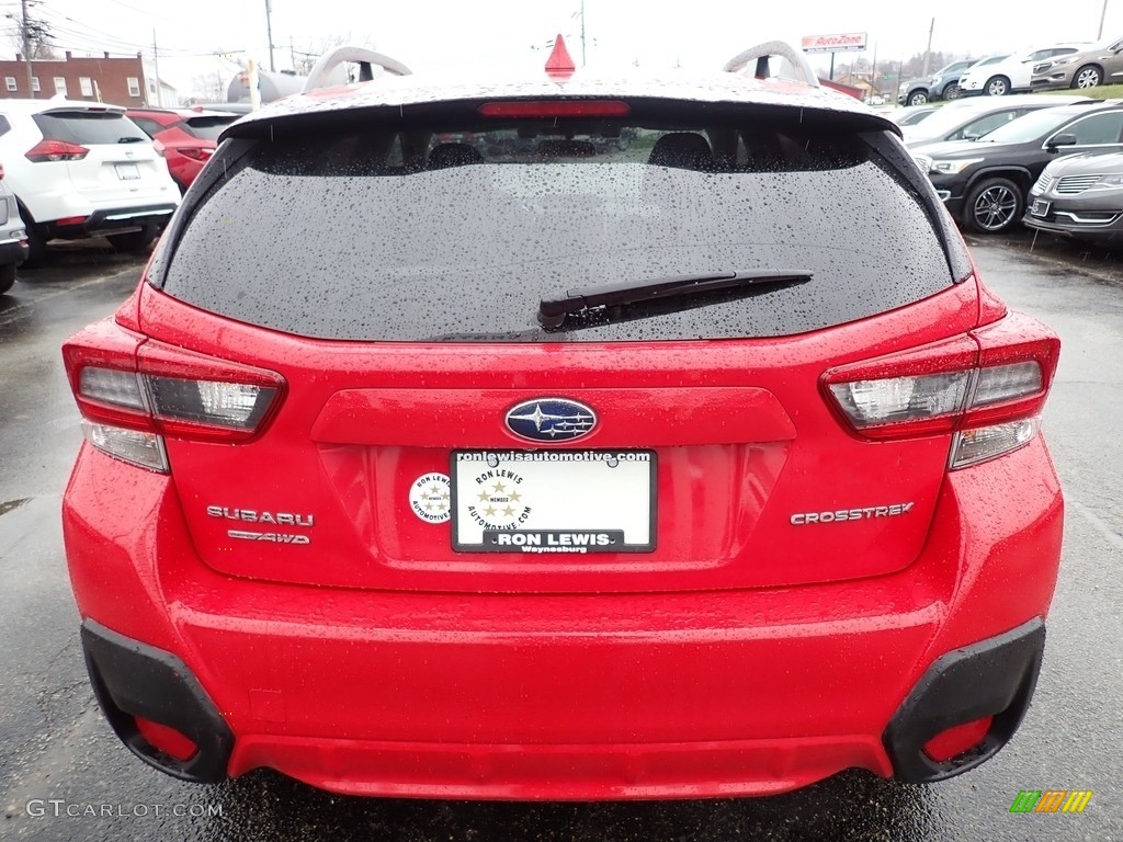 2021 Crosstrek Premium - Pure Red / Black photo #4