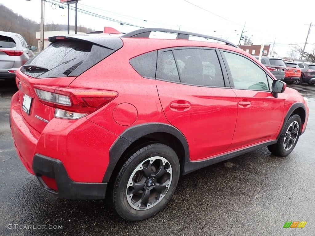 2021 Crosstrek Premium - Pure Red / Black photo #6