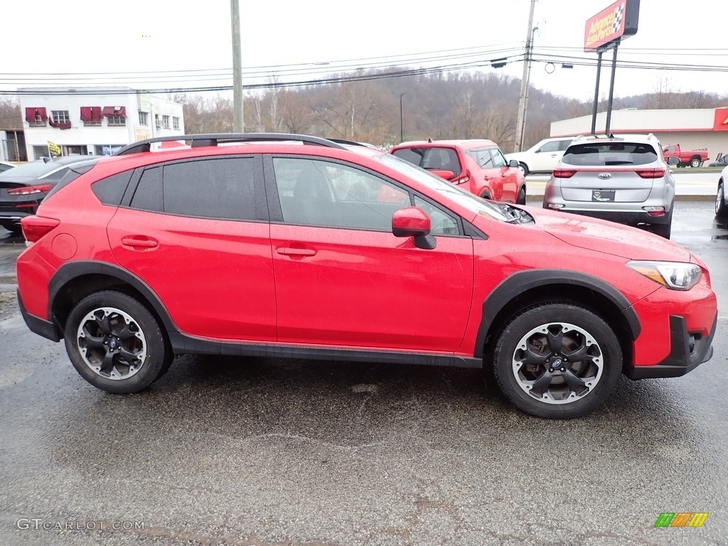 2021 Crosstrek Premium - Pure Red / Black photo #7