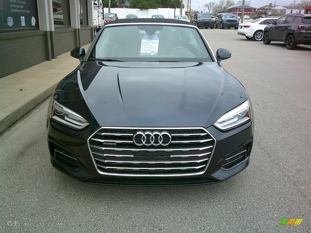 2018 A5 Premium quattro Cabriolet - Moonlight Blue Metallic / Rock Gray photo #3