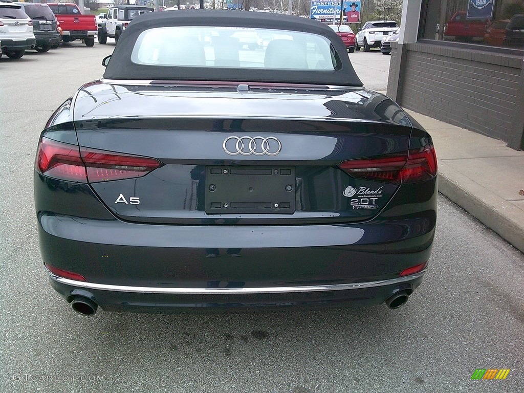 2018 A5 Premium quattro Cabriolet - Moonlight Blue Metallic / Rock Gray photo #6