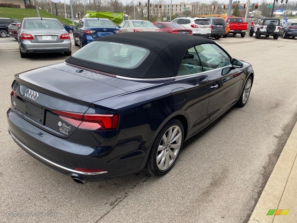 2018 A5 Premium quattro Cabriolet - Moonlight Blue Metallic / Rock Gray photo #48