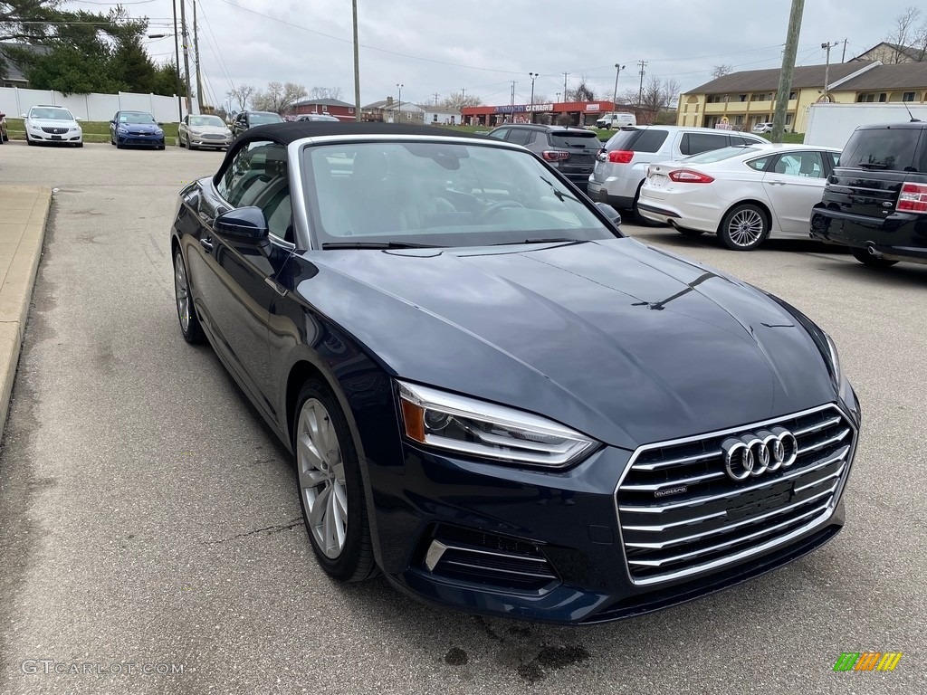 2018 A5 Premium quattro Cabriolet - Moonlight Blue Metallic / Rock Gray photo #49