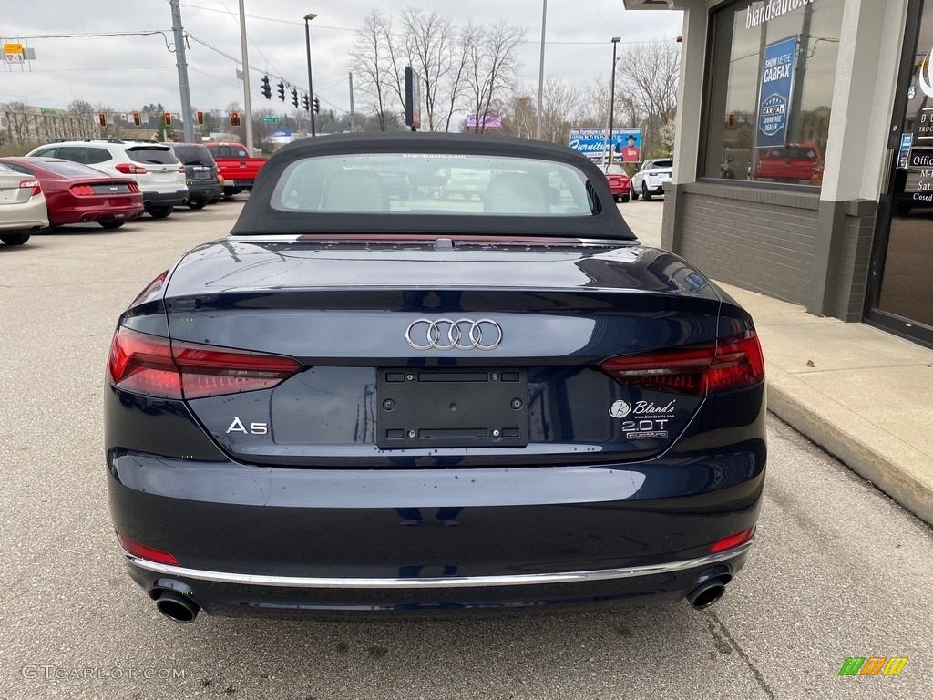 2018 A5 Premium quattro Cabriolet - Moonlight Blue Metallic / Rock Gray photo #51