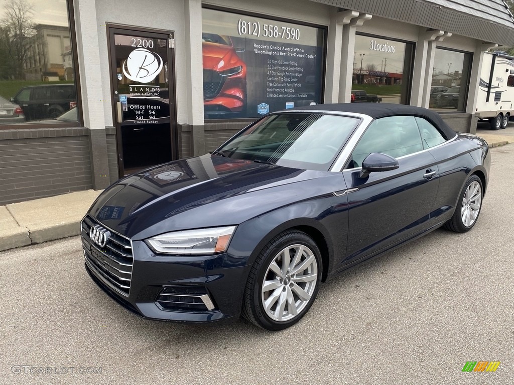 2018 A5 Premium quattro Cabriolet - Moonlight Blue Metallic / Rock Gray photo #53