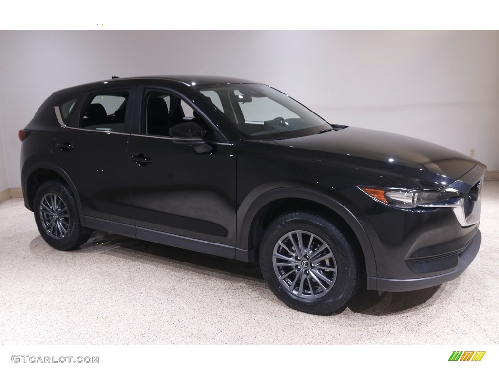 Jet Black Mica 2021 Mazda CX-5 Sport AWD Exterior Photo #145880344