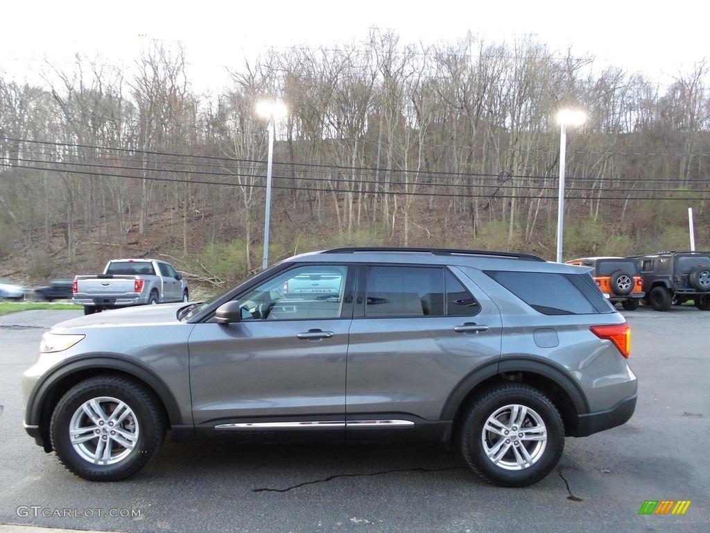 2021 Explorer XLT 4WD - Carbonized Gray Metallic / Ebony photo #6