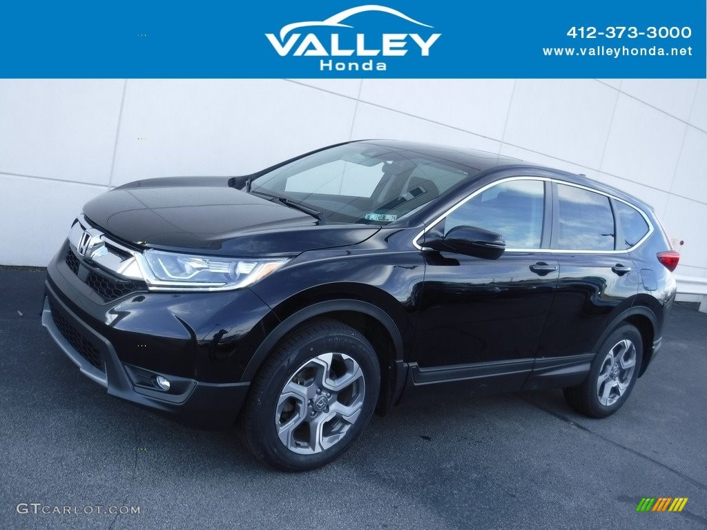 2019 CR-V EX AWD - Crystal Black Pearl / Black photo #1