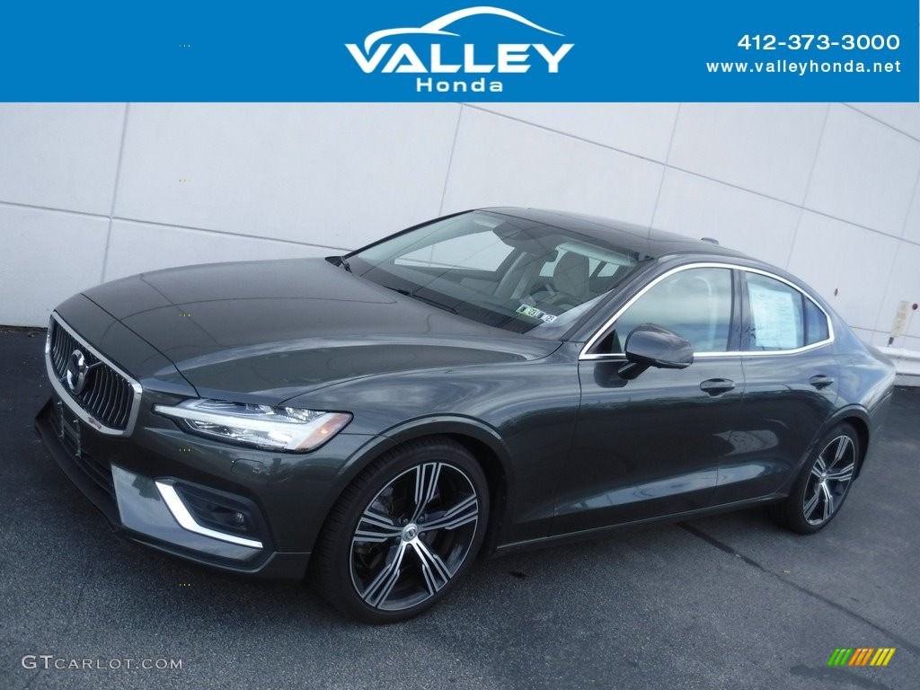 2019 S60 T6 Inscription AWD - Osmium Grey Metallic / Blond photo #1
