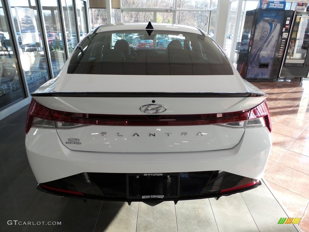 2023 Elantra N-Line - Lunar White / Black photo #3