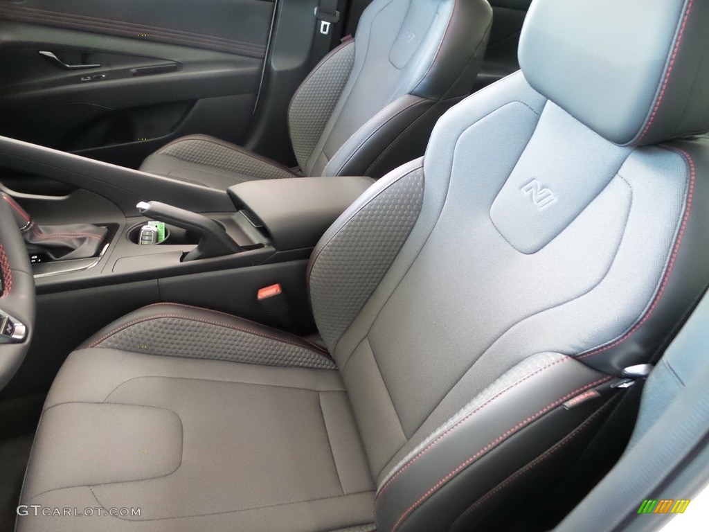 Black Interior 2023 Hyundai Elantra N-Line Photo #145882555