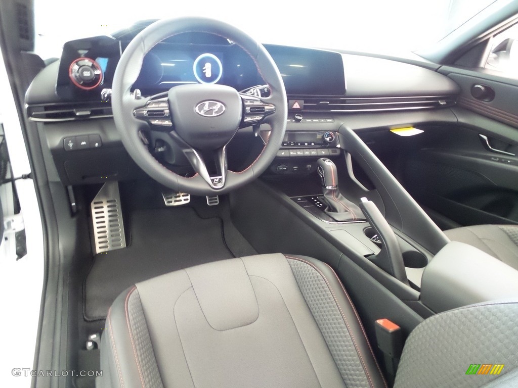 Black Interior 2023 Hyundai Elantra N-Line Photo #145882567