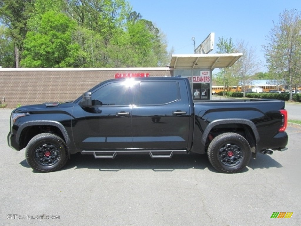 Midnight Black Metallic 2022 Toyota Tundra TRD Pro Crew Cab 4x4 Hybrid Exterior Photo #145883471