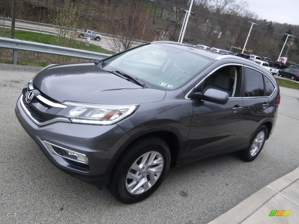 2016 CR-V EX-L AWD - Modern Steel Metallic / Gray photo #12
