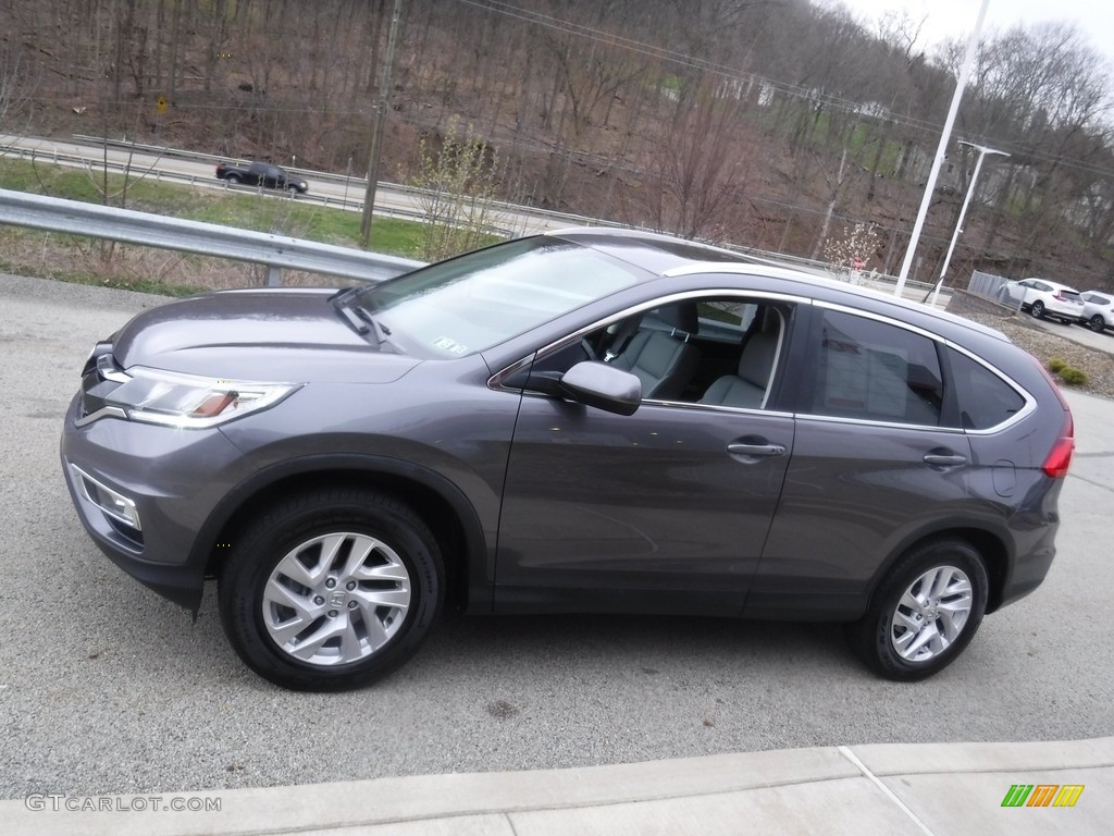 2016 CR-V EX-L AWD - Modern Steel Metallic / Gray photo #13