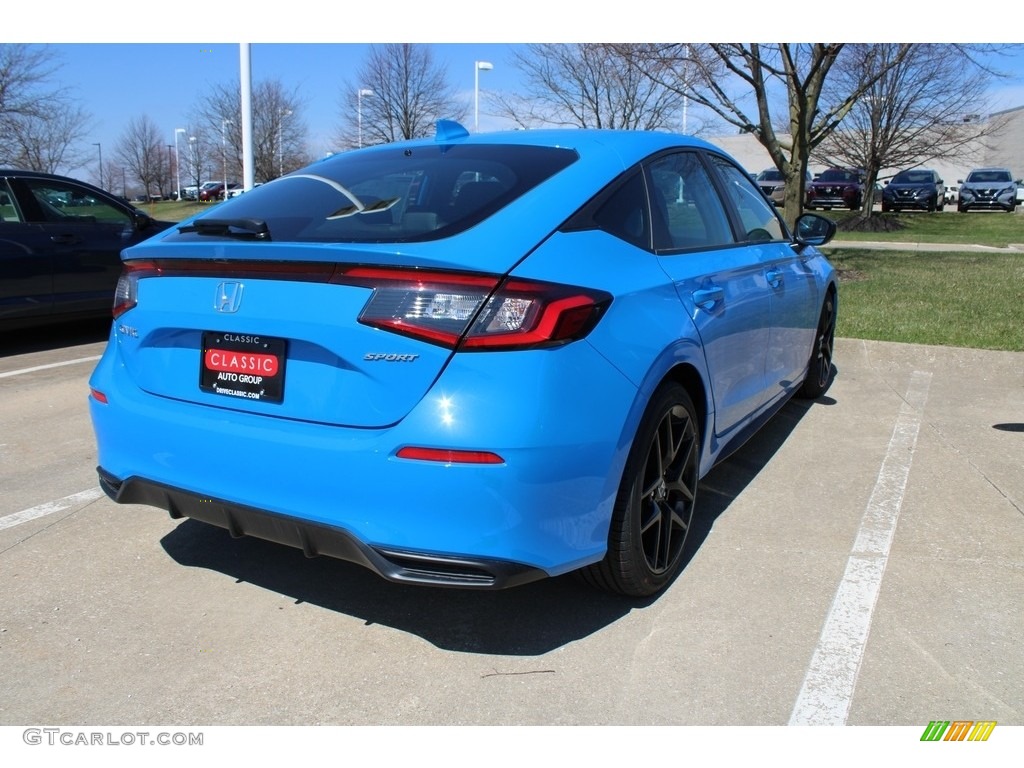 2023 Civic Sport Hatchback - Boost Blue Pearl / Black photo #4