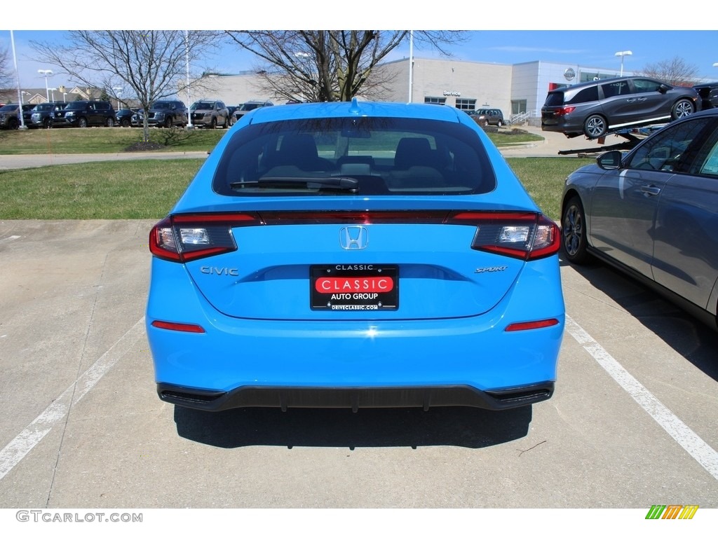2023 Civic Sport Hatchback - Boost Blue Pearl / Black photo #5