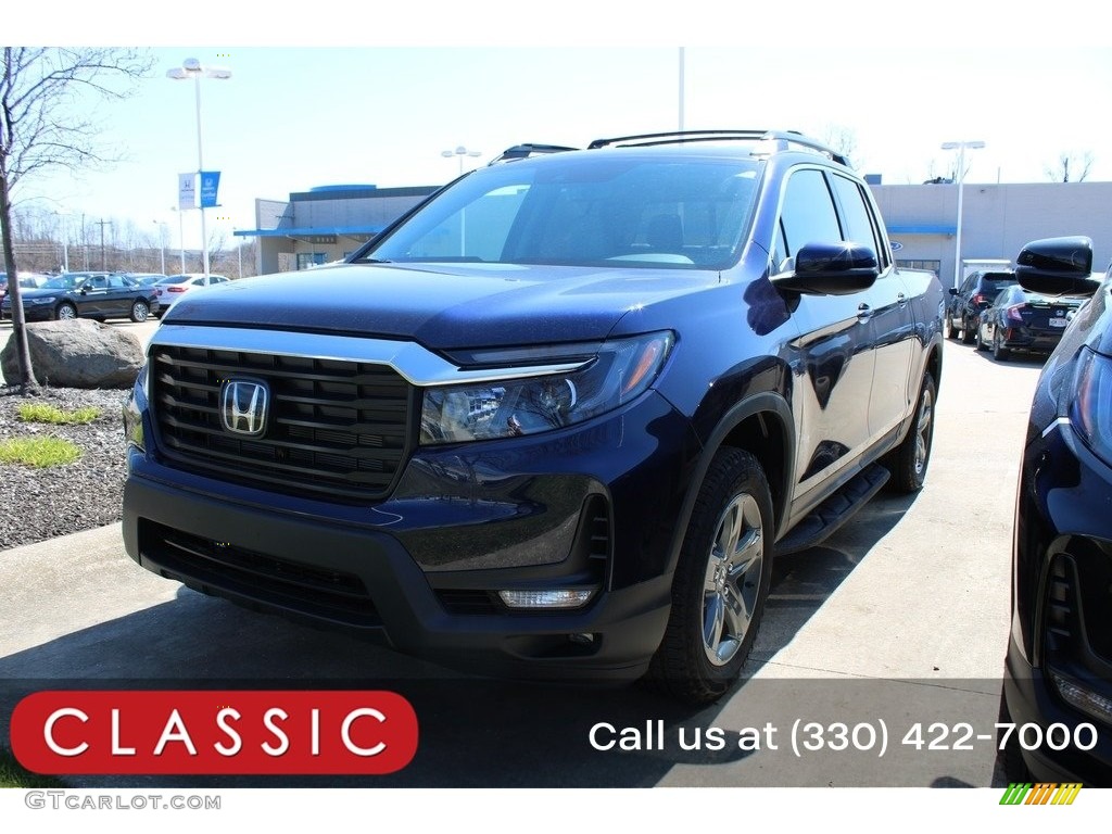 2023 Ridgeline RTL AWD - Obsidian Blue Pearl / Gray photo #1