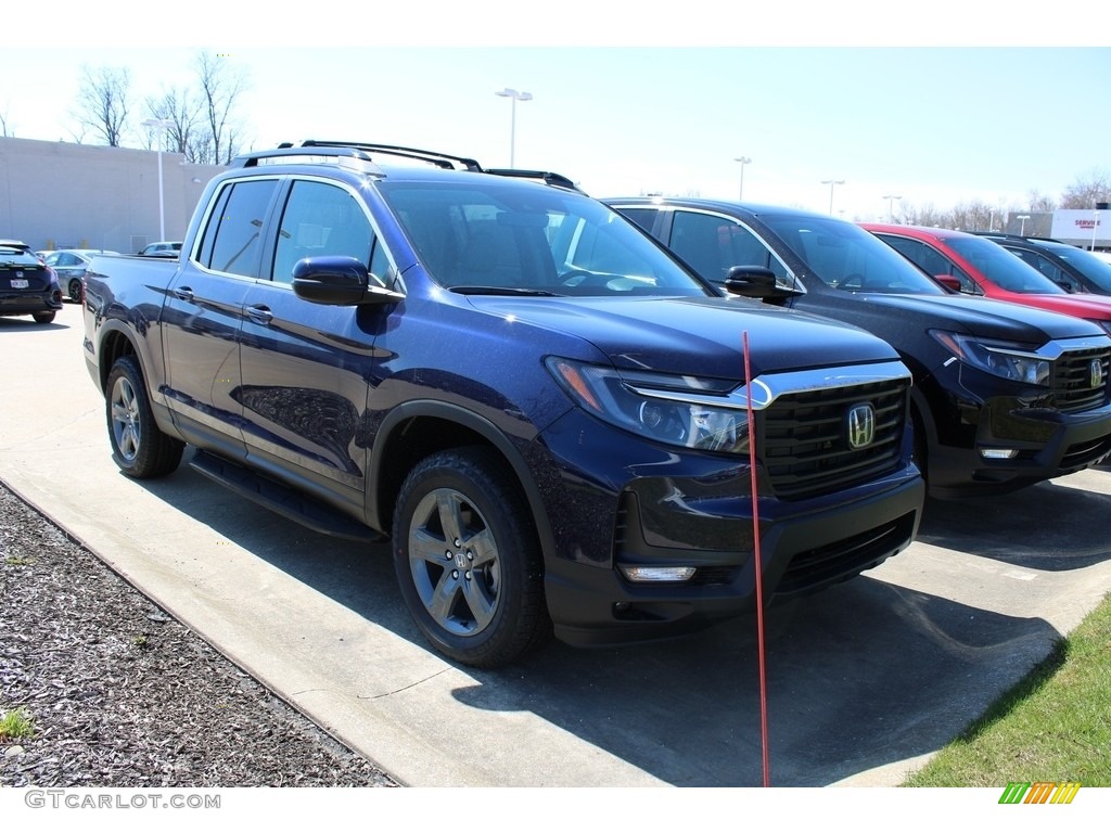2023 Ridgeline RTL AWD - Obsidian Blue Pearl / Gray photo #3
