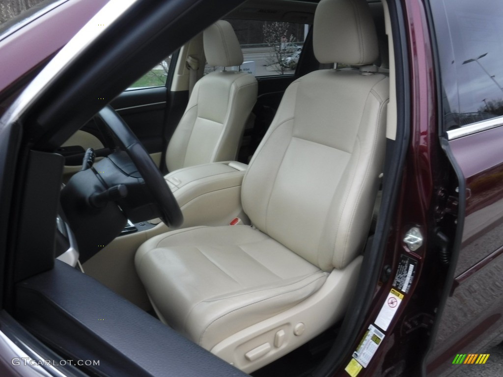 2015 Highlander Limited AWD - Ooh La La Rouge Mica / Almond photo #26