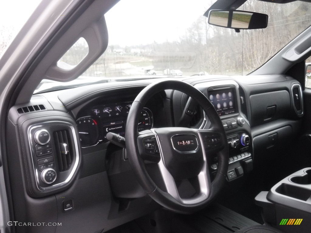 2021 Sierra 1500 SLE Crew Cab 4WD - Quicksilver Metallic / Jet Black photo #23