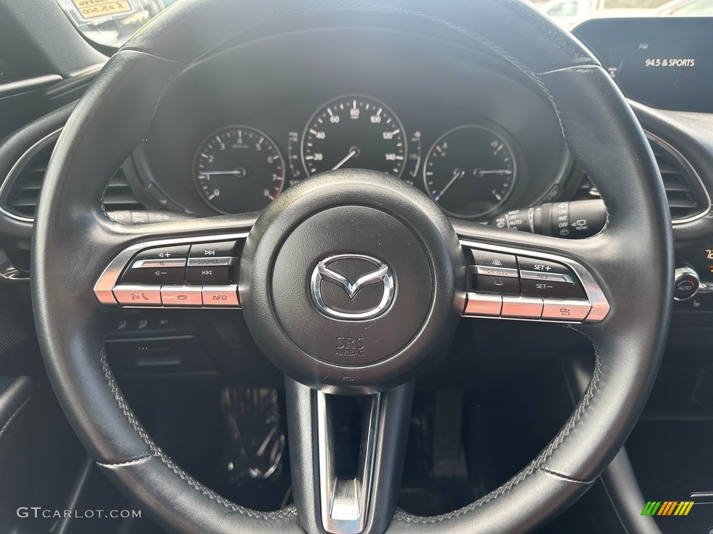 2019 Mazda MAZDA3 Hatchback Black Steering Wheel Photo #145886357