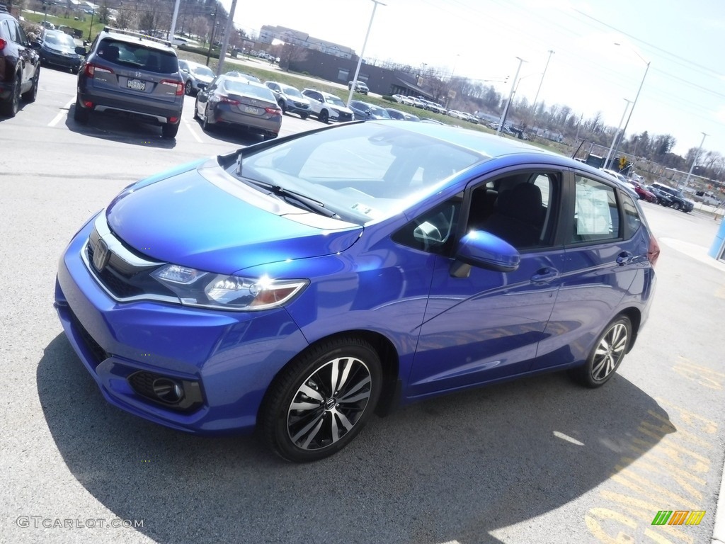 Aegean Blue Metallic 2019 Honda Fit EX Exterior Photo #145887182