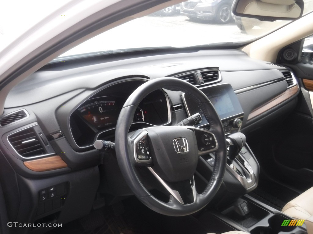 2019 CR-V Touring AWD - Platinum White Pearl / Ivory photo #13