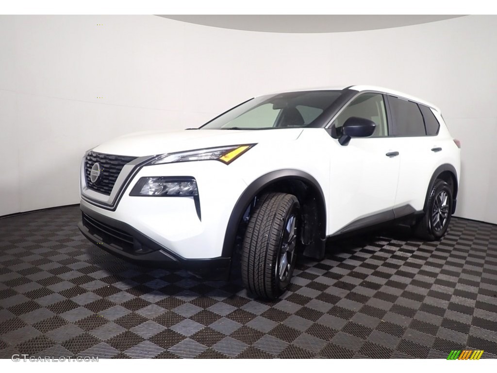 2021 Rogue S AWD - Glacier White / Charcoal photo #8