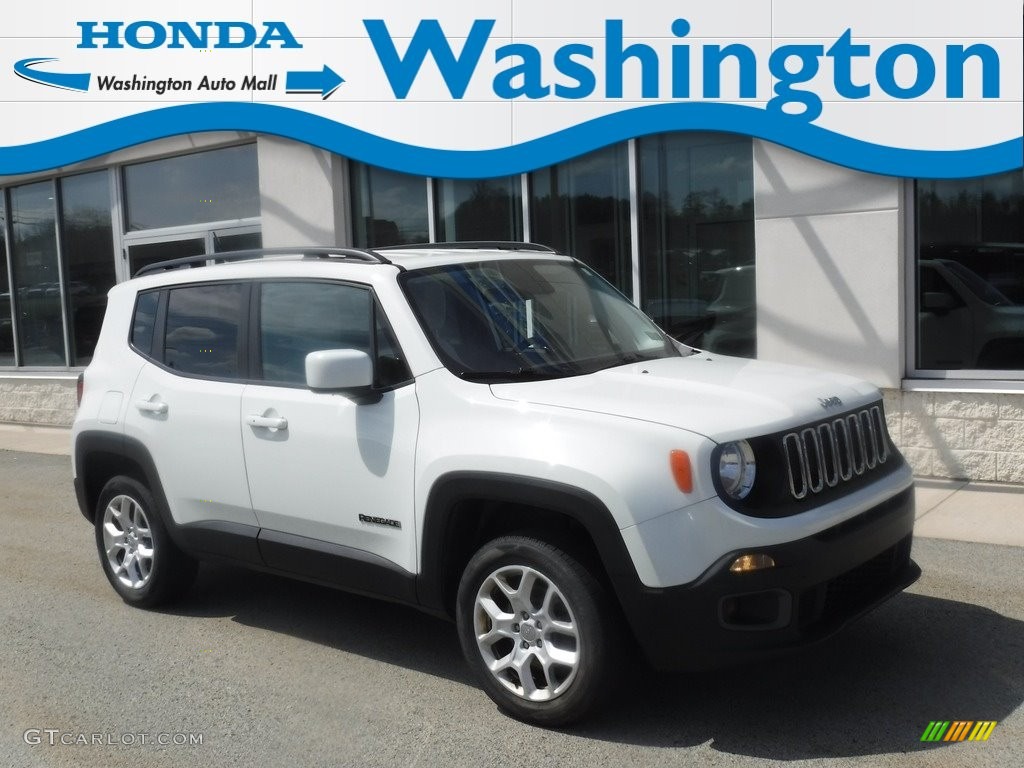 2016 Renegade Latitude 4x4 - Alpine White / Bark Brown/Ski Grey photo #1