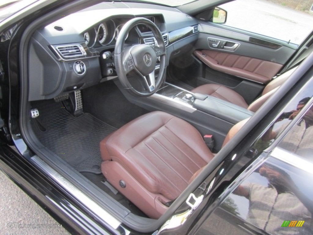 Chestnut Brown/Black Interior 2014 Mercedes-Benz E 350 Sport Sedan Photo #145888754