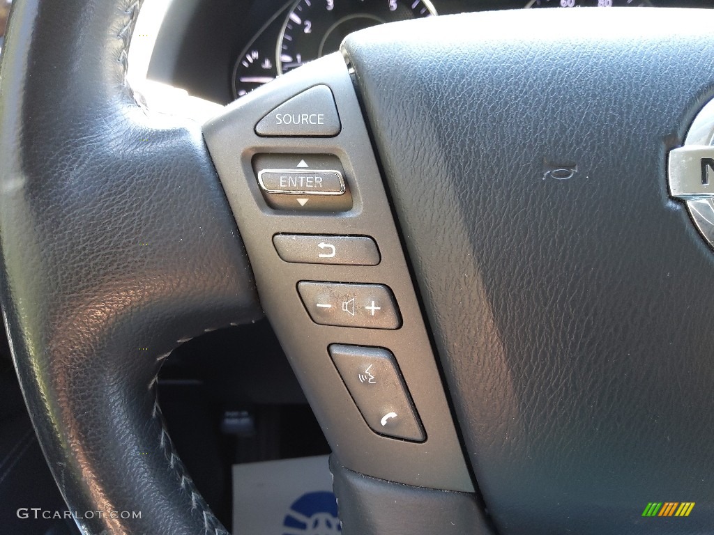 2017 Nissan Armada SV Charcoal Steering Wheel Photo #145889147