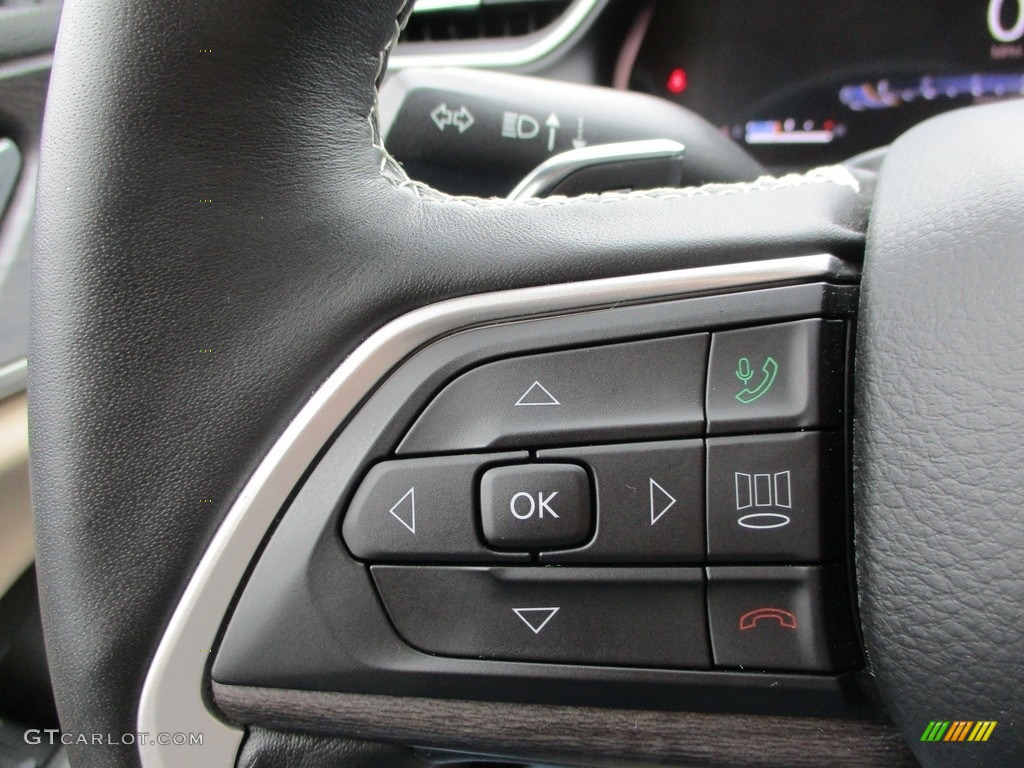 2021 Jeep Grand Cherokee L Limited 4x4 Global Black/Wicker Beige Steering Wheel Photo #145889874