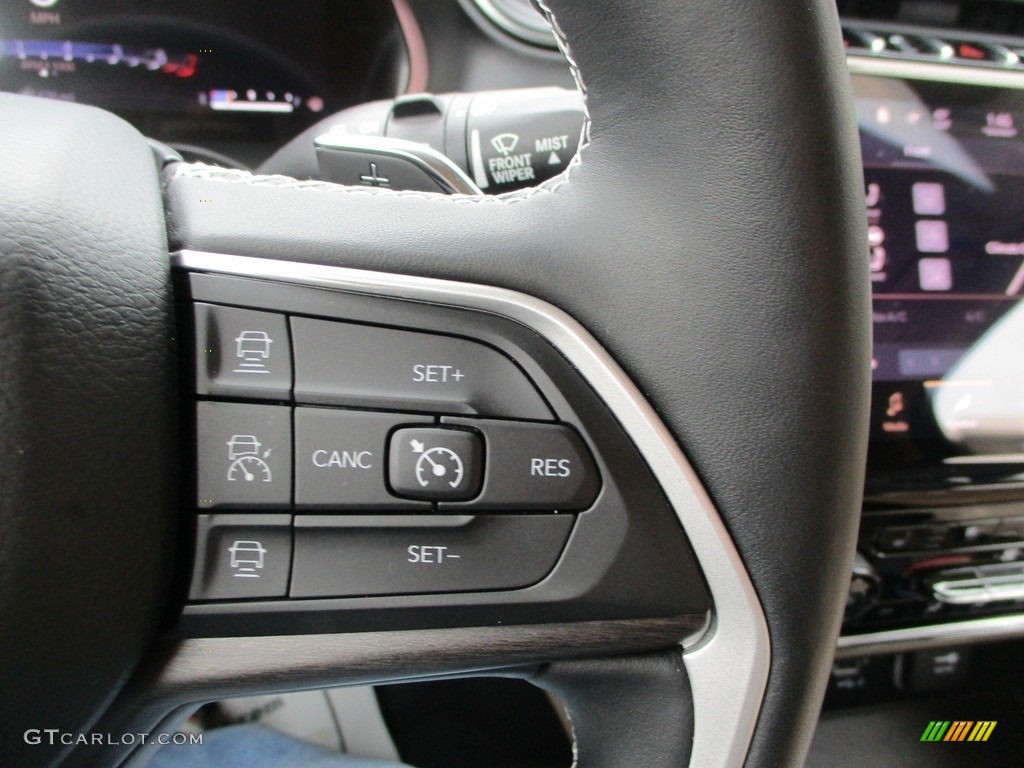 2021 Jeep Grand Cherokee L Limited 4x4 Global Black/Wicker Beige Steering Wheel Photo #145889904