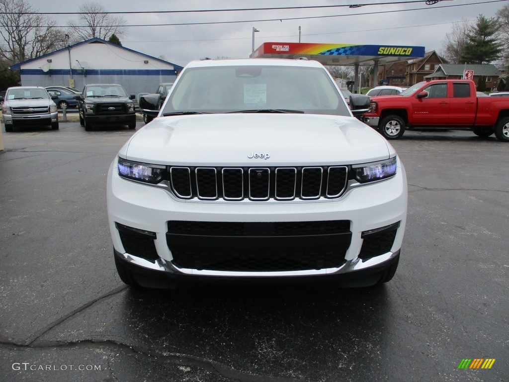 2021 Grand Cherokee L Limited 4x4 - Bright White / Global Black/Wicker Beige photo #28