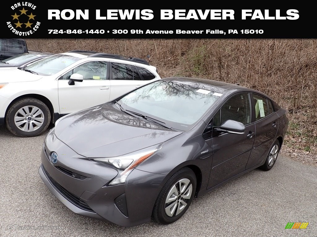 2018 Prius Three - Magnetic Gray Metallic / Black photo #1