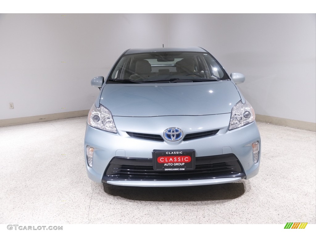 2015 Prius Three Hybrid - Sea Glass Pearl / Bisque photo #2