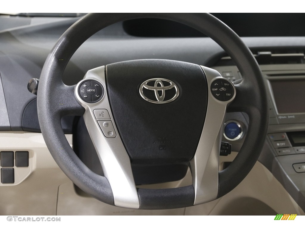 2015 Prius Three Hybrid - Sea Glass Pearl / Bisque photo #7