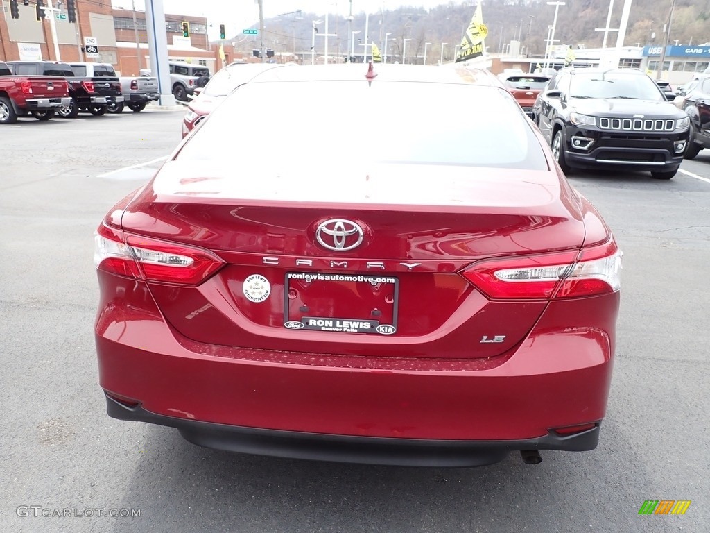 2020 Camry LE - Ruby Flare Pearl / Black photo #7