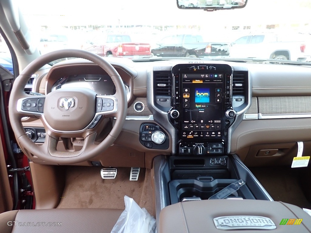 2023 Ram 1500 Long Horn Crew Cab 4x4 Mountain Brown Dashboard Photo #145890843