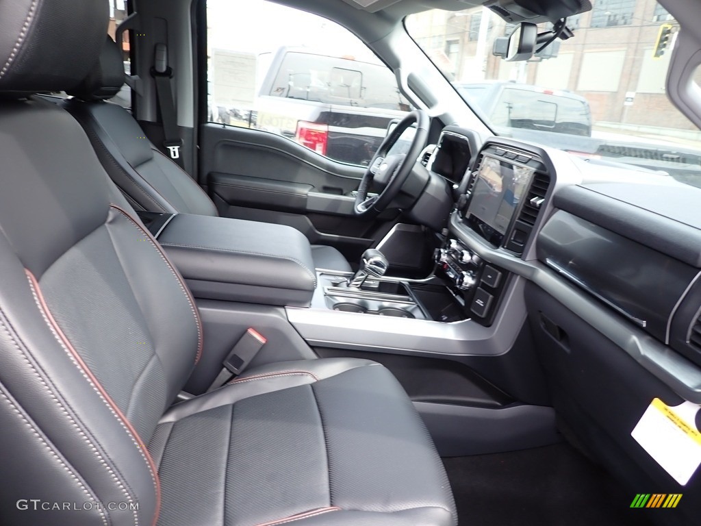 Black Interior 2023 Ford F150 XLT SuperCrew 4x4 Photo #145890894