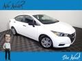 2020 Fresh Powder White Nissan Versa S  photo #1